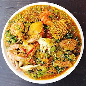 Okra Soup with Assorted or Seafood